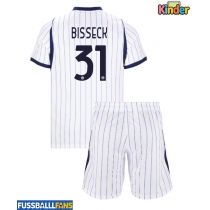 Inter Milan Yann Bisseck #31 Auswärts Trikotsatz Kinder 2026-27 Kurzarm (+ Kurze Hosen)